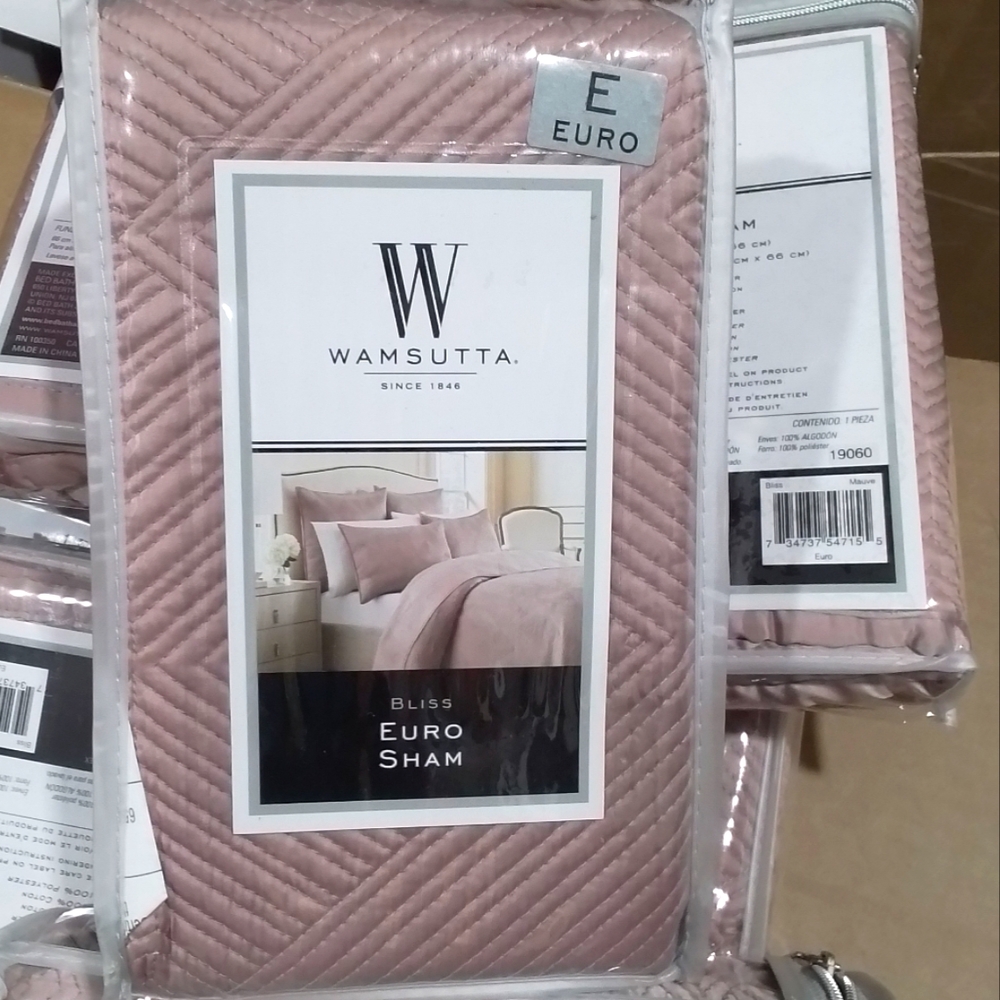 NEW Wamsutta Bliss Euro Elegant Sham Set of 2 Shams - Picture 9 of 9